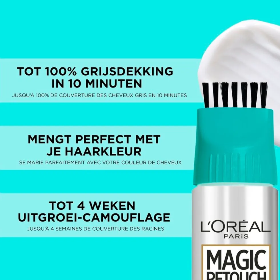 L'Oréal Paris Magic Retouch 4 Middenbruin Permanente Haarkleuring