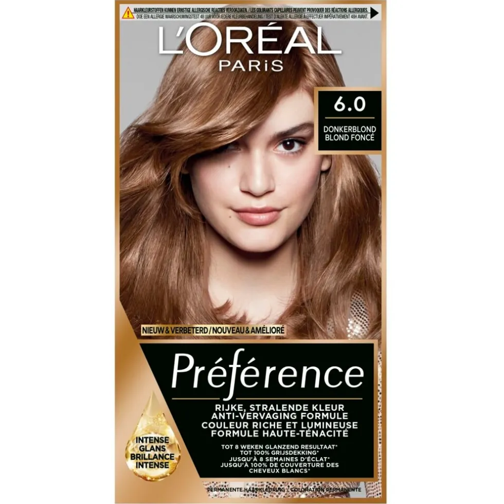 L'Oréal Paris Préférence 6 Donkerblond Permanente Haarkleuring