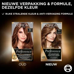 L'Oréal Paris Préférence 5 Lichtbruin Permanente Haarkleuring