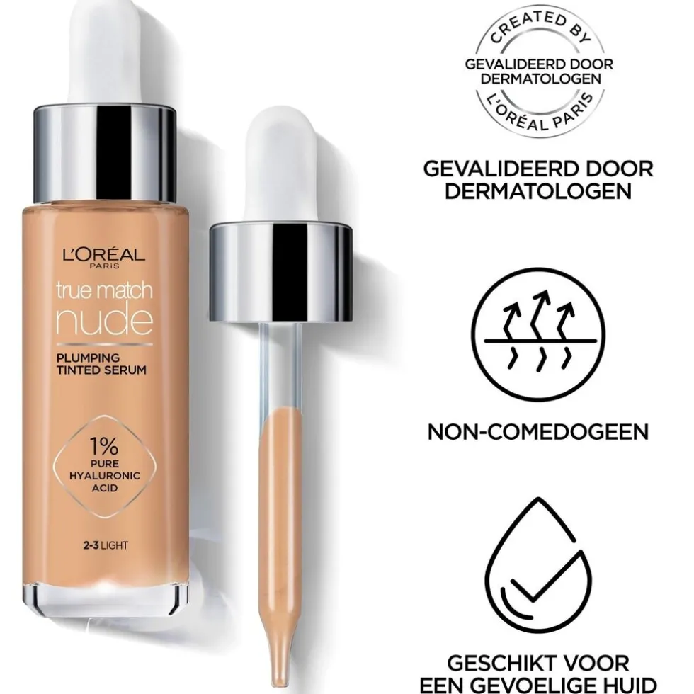 L'Oréal Paris True Match Nude 2-3 Light Plumping Tinted Serum