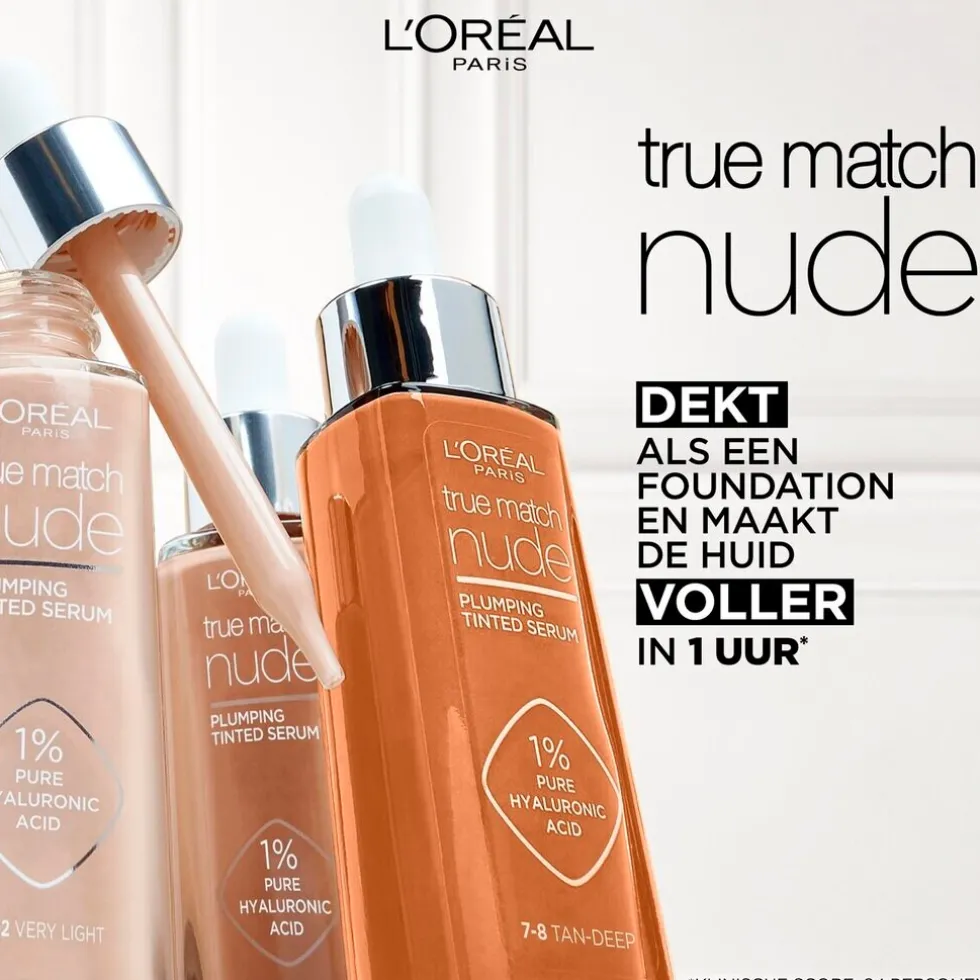 L'Oréal Paris True Match Nude 7-8 Tan Deep Plumping Tinted Serum