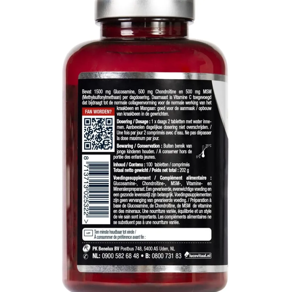Lucovitaal Glucosamine Chondroïtine MSM Tabletten