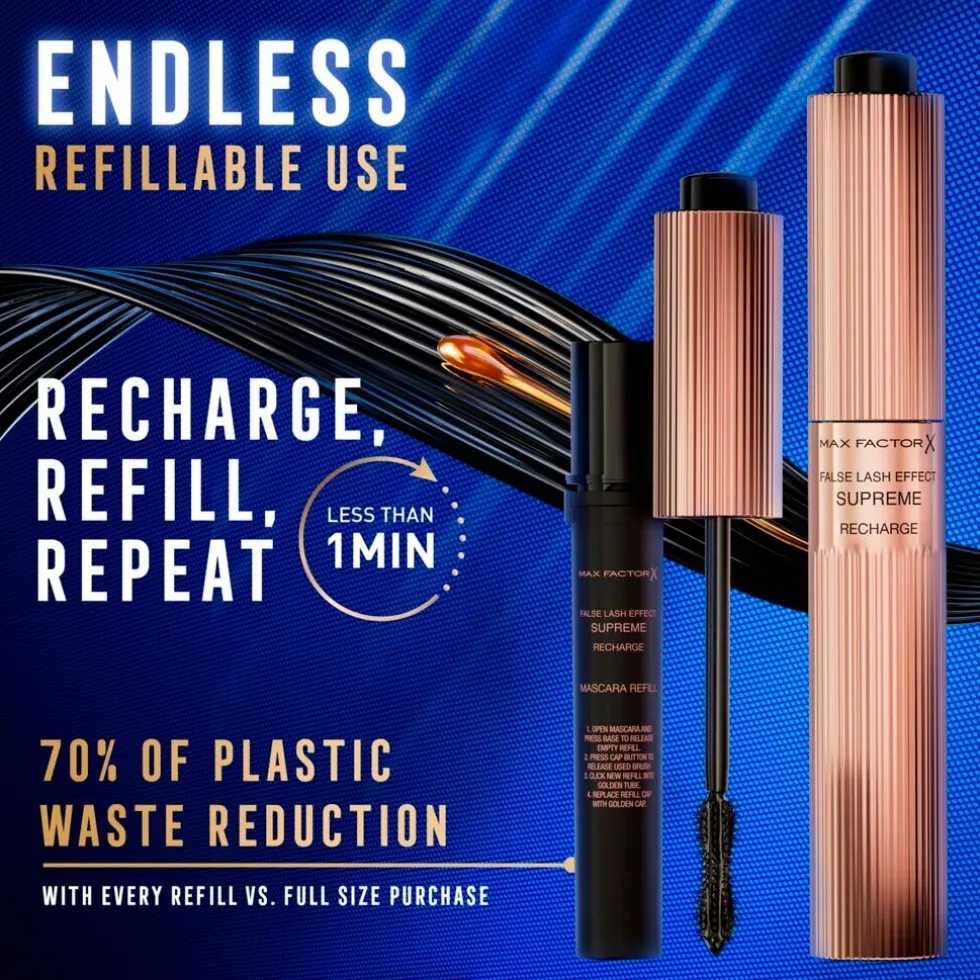Max Factor False Lash Effect Supreme Recharge 1 Black Mascara Navulling