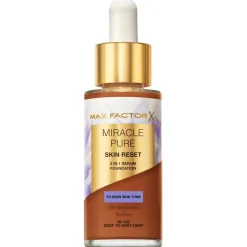 Max Factor Miracle Pure Skin Reset 95-100 Deep to Very Deep 2-in-1 Serum Foundation