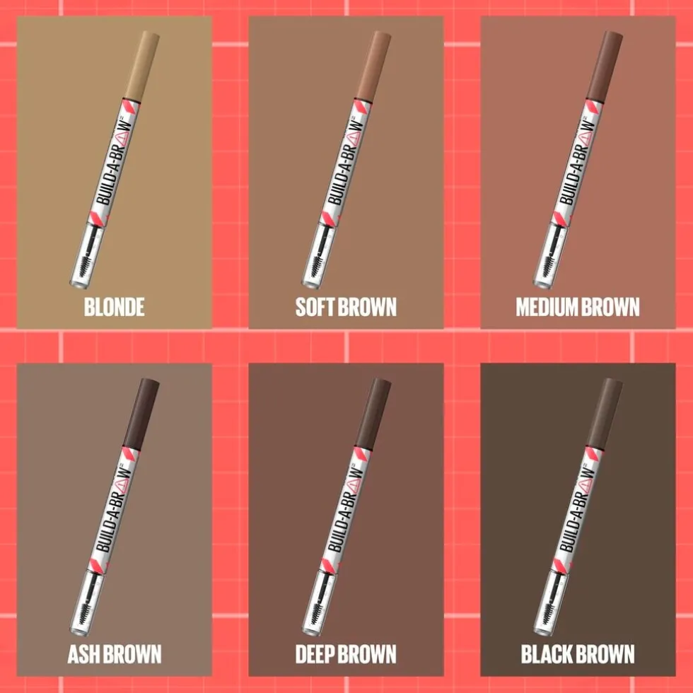 Maybelline New York Build-A-Brow 255 Soft Brown Wenkbrauwpotlood en -Gel