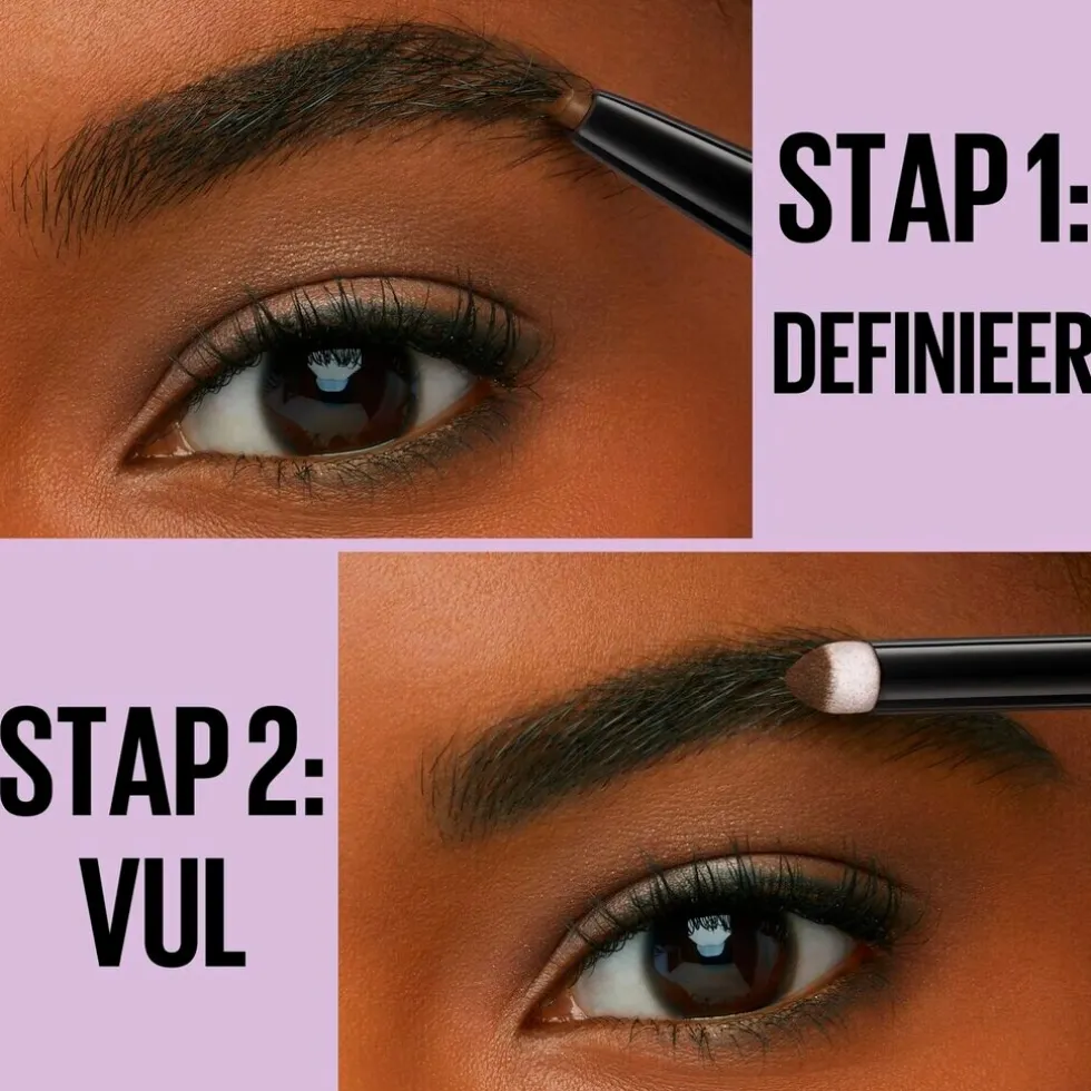Maybelline New York Express Brow Duo 04 Dark Brown Wenkbrauwpotlood