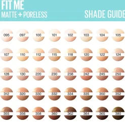 Maybelline New York Fit Me Matte & Poreless 110 Porcelain Foundation