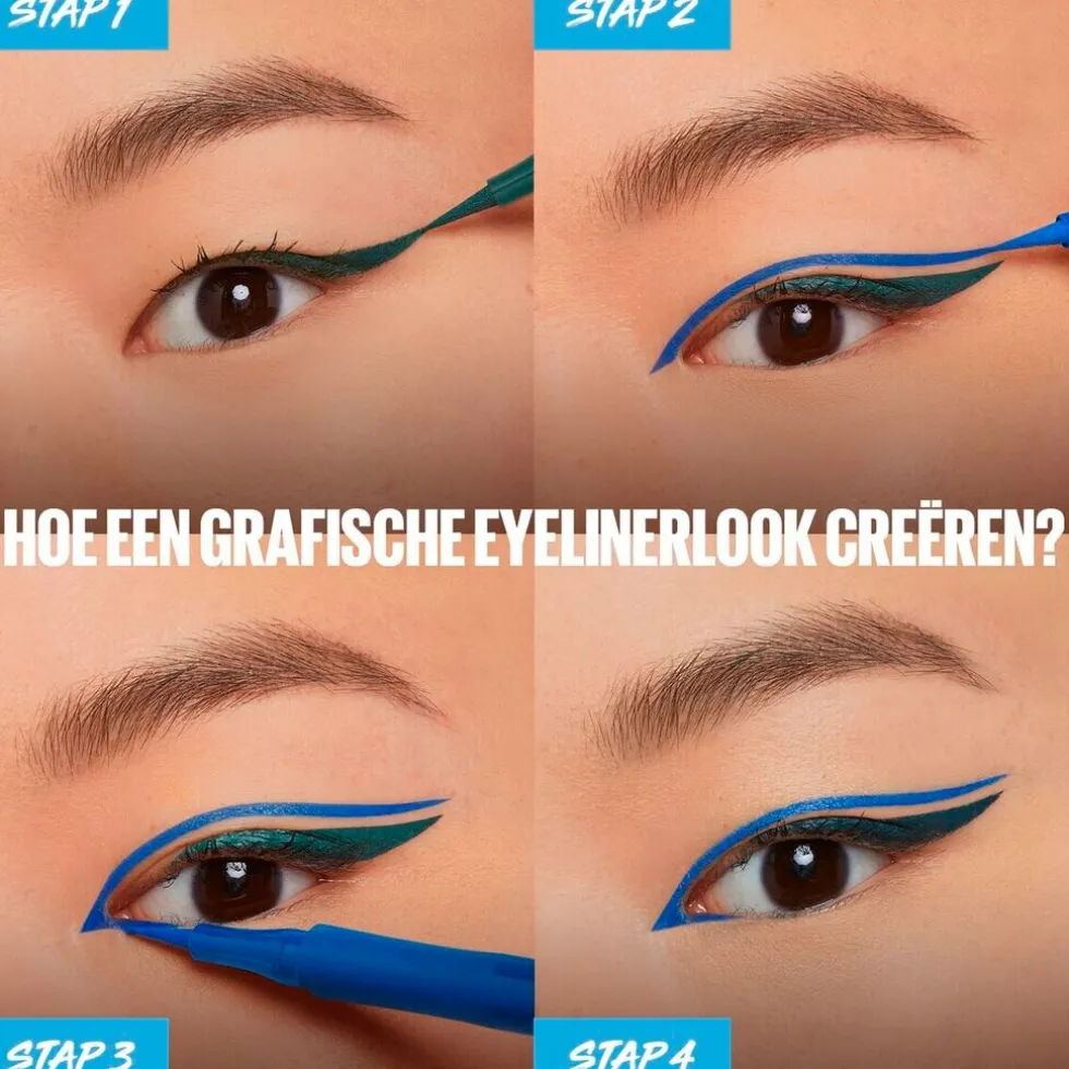 Maybelline New York Hyper Precise All Day 720 Cobalt Vloeibare Eyeliner