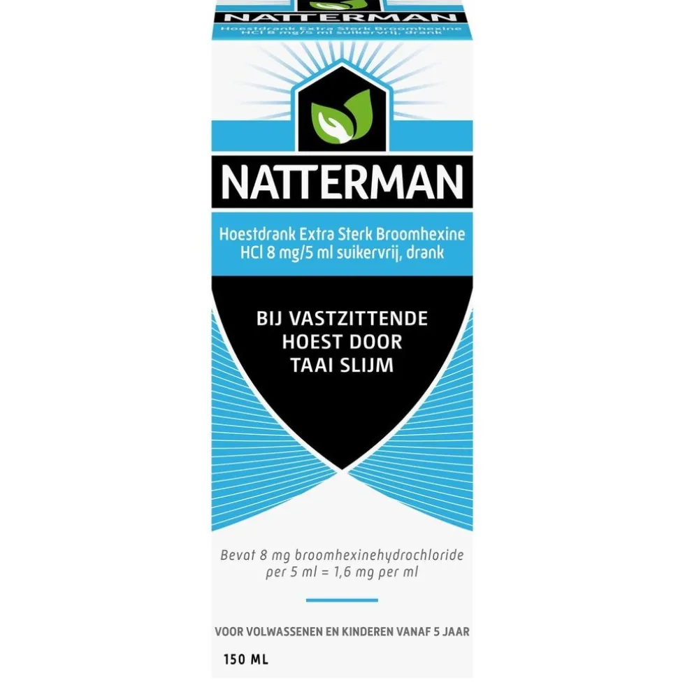 Natterman Broomhexine Extra Sterk 8mg/5ml Hoestdrank