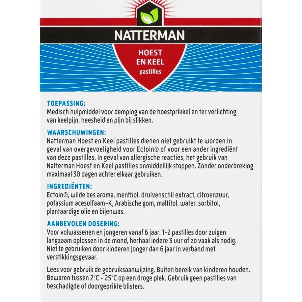Natterman Hoest en Keel Pastilles