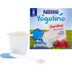 Nestlé Yogolino 6+M Aardbei Babydessert
