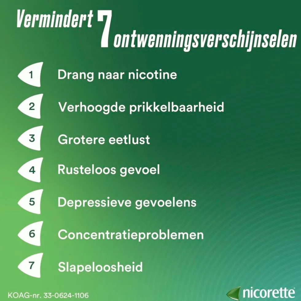 Nicorette Menthol Mint 2mg Suikervrije Kauwgom