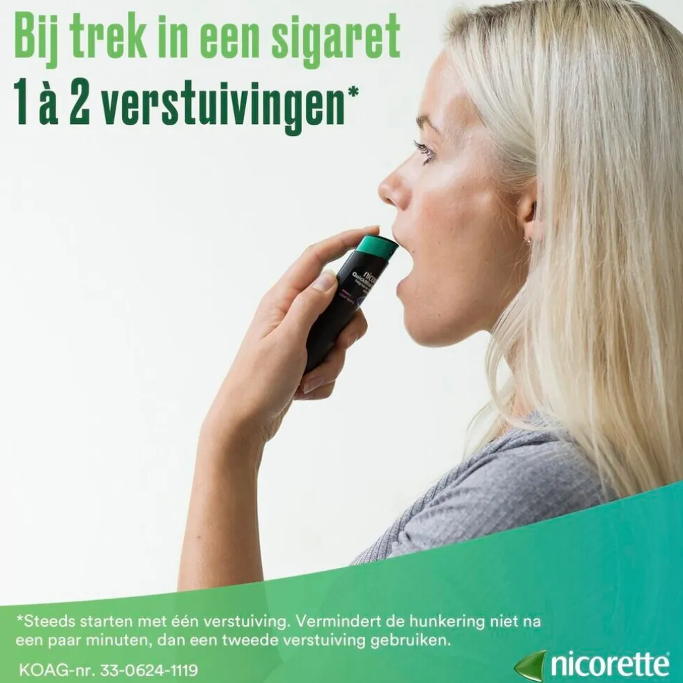 Nicorette Mint 1mg Suikervrije Mondspray