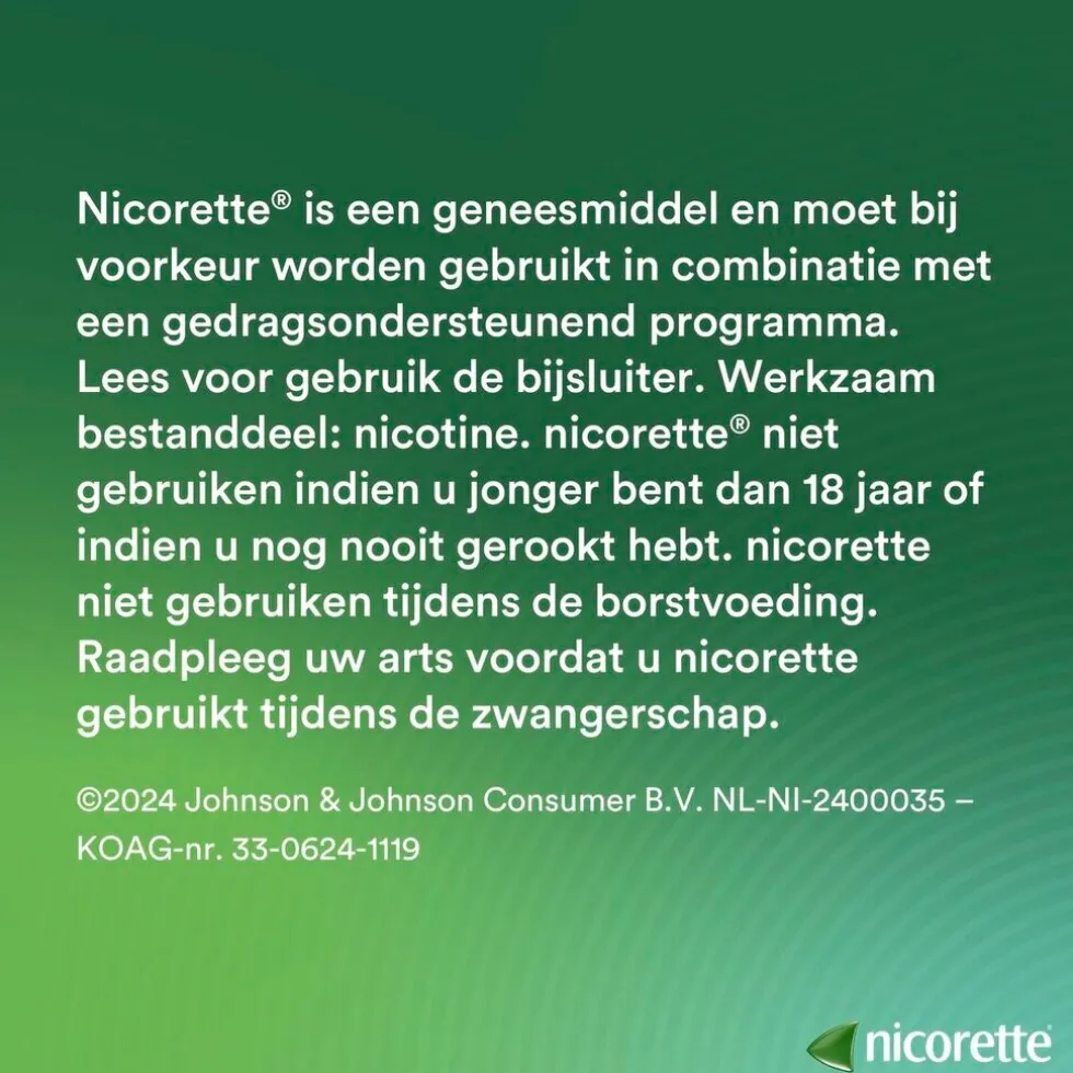 Nicorette Mint 1mg Suikervrije Mondspray