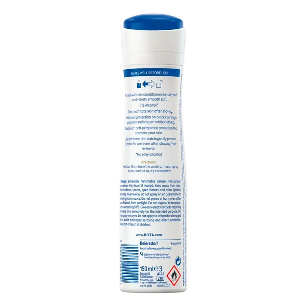 NIVEA Black & White Invisible Silky Smooth Antitranspirant Spray