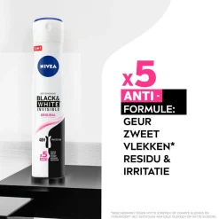 NIVEA Black & White Invisible Original Antitranspirant Spray