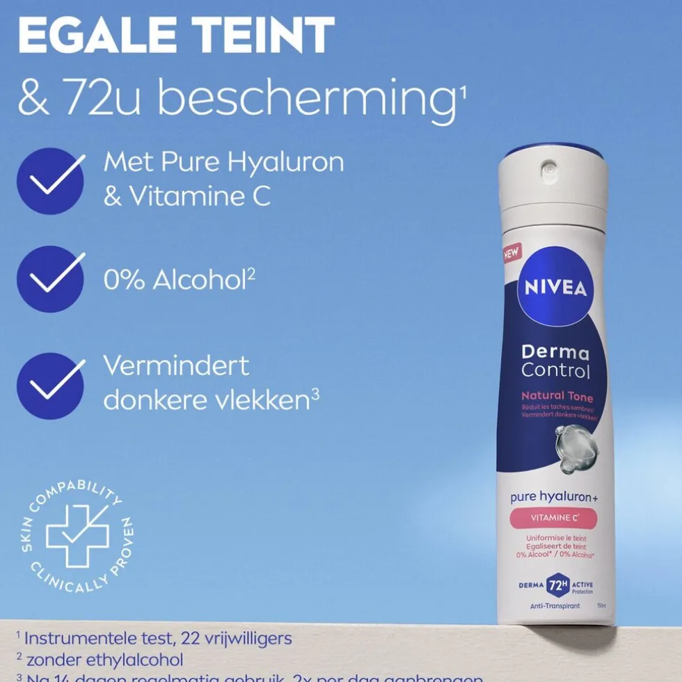 NIVEA Derma Control Natural Tone Antitranspirant Spray