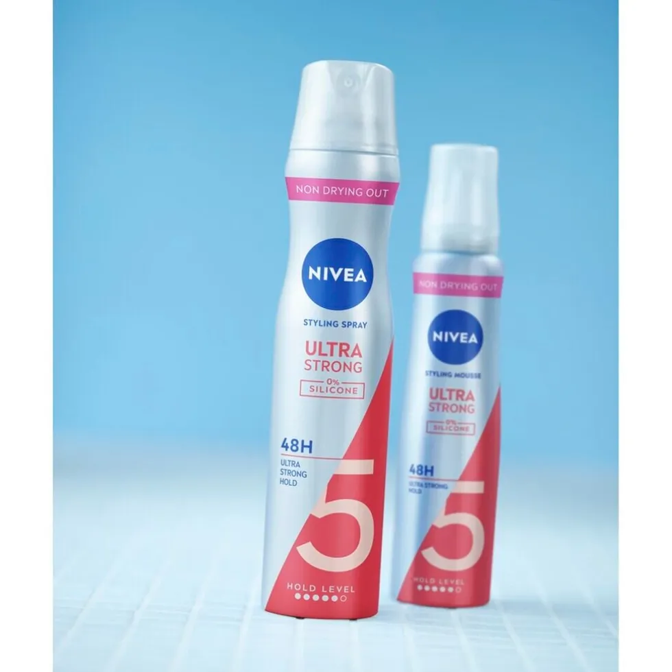 NIVEA Hold 5 Ultra Strong Styling Haarmousse