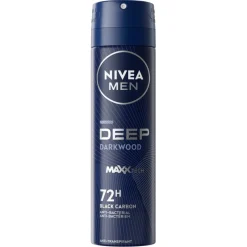 NIVEA Men Deep Black Carbon Dark Wood Antitranspirant Spray