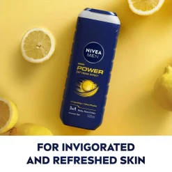 NIVEA Men Power 24H Fresh Effect 3-in-1 Douchegel