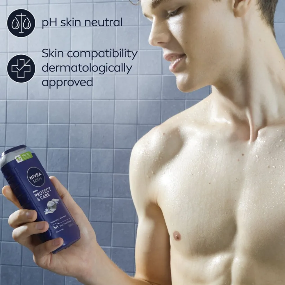 NIVEA Men Protect & Care 3-in-1 Douchegel