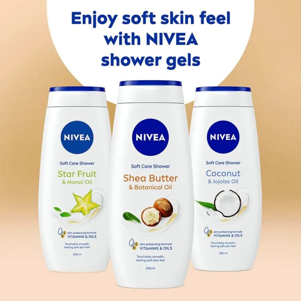 NIVEA Soft Care Shower Shea Butter & Botanical Oil Douchegel