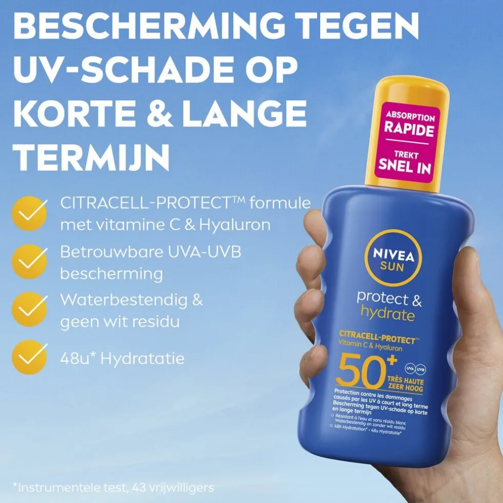 NIVEA Sun Protect & Hydrate SPF50+ Zonnebrandspray