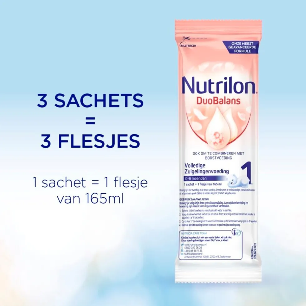 Nutrilon 1 Baby Duobalans 0-6 Maanden Sachets