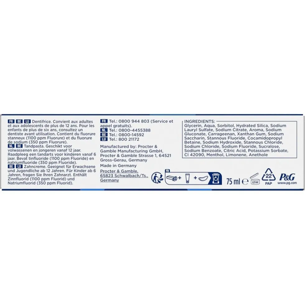 Oral-B Professional Glazuurversterking Zachte Munt Tandpasta