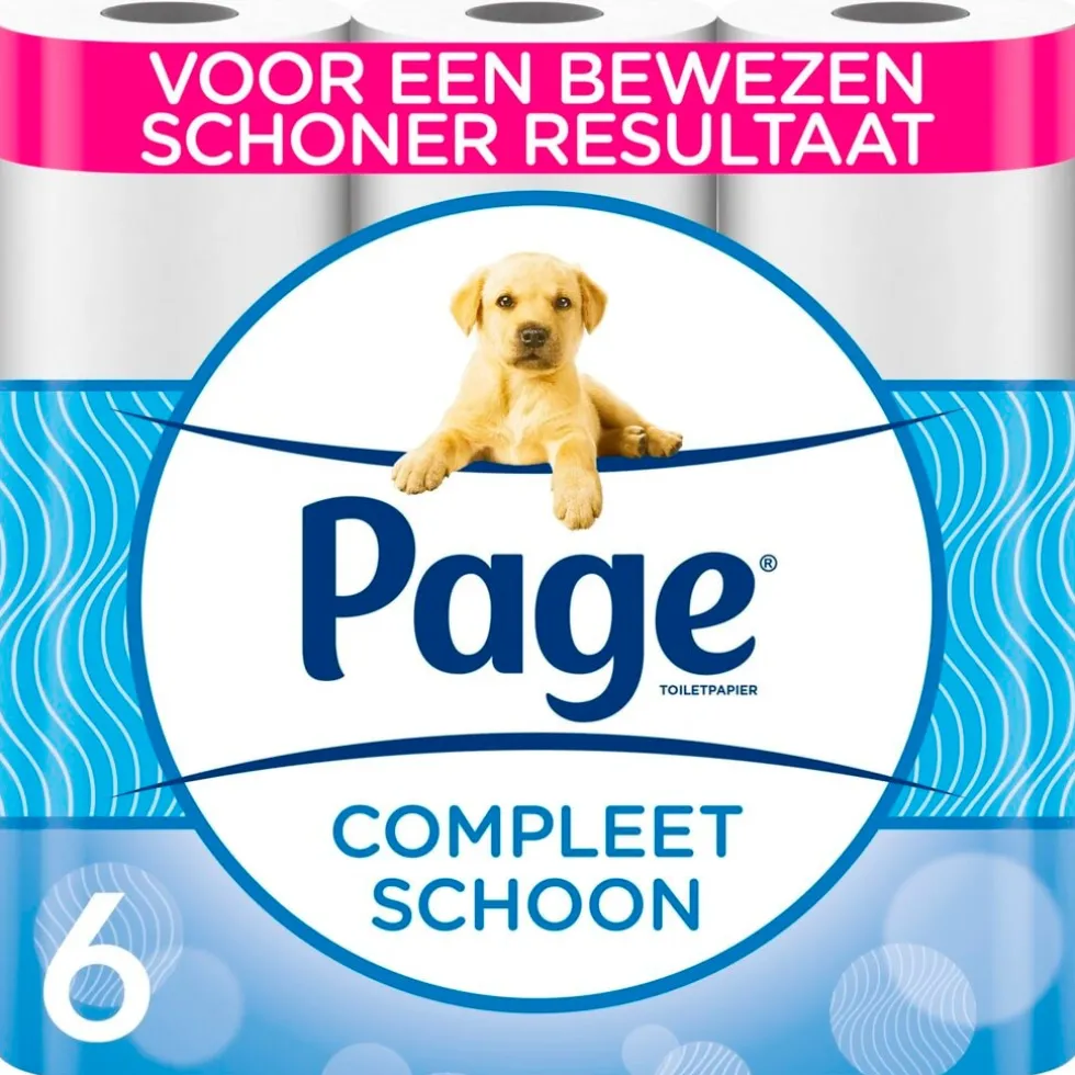 Page Compleet Schoon Toiletpapier