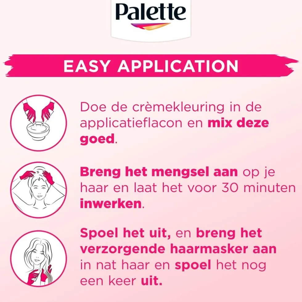 Palette Perfect Gloss 3-65 Fluweelbruin Niet-Permanente Haarverf