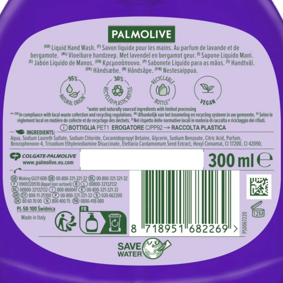 Palmolive Sensorial Escape French Lavender & Bergamot Handzeep