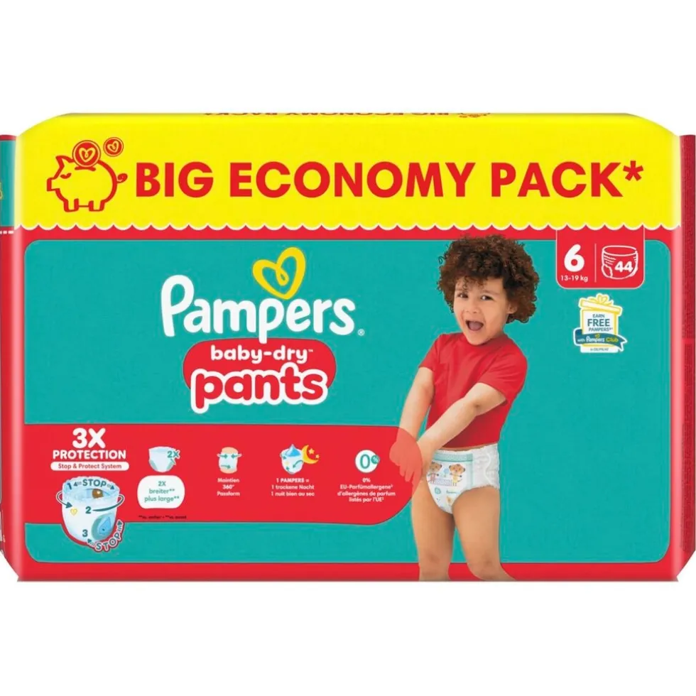 Pampers Baby-Dry Pants Maat 6 Luierbroekjes