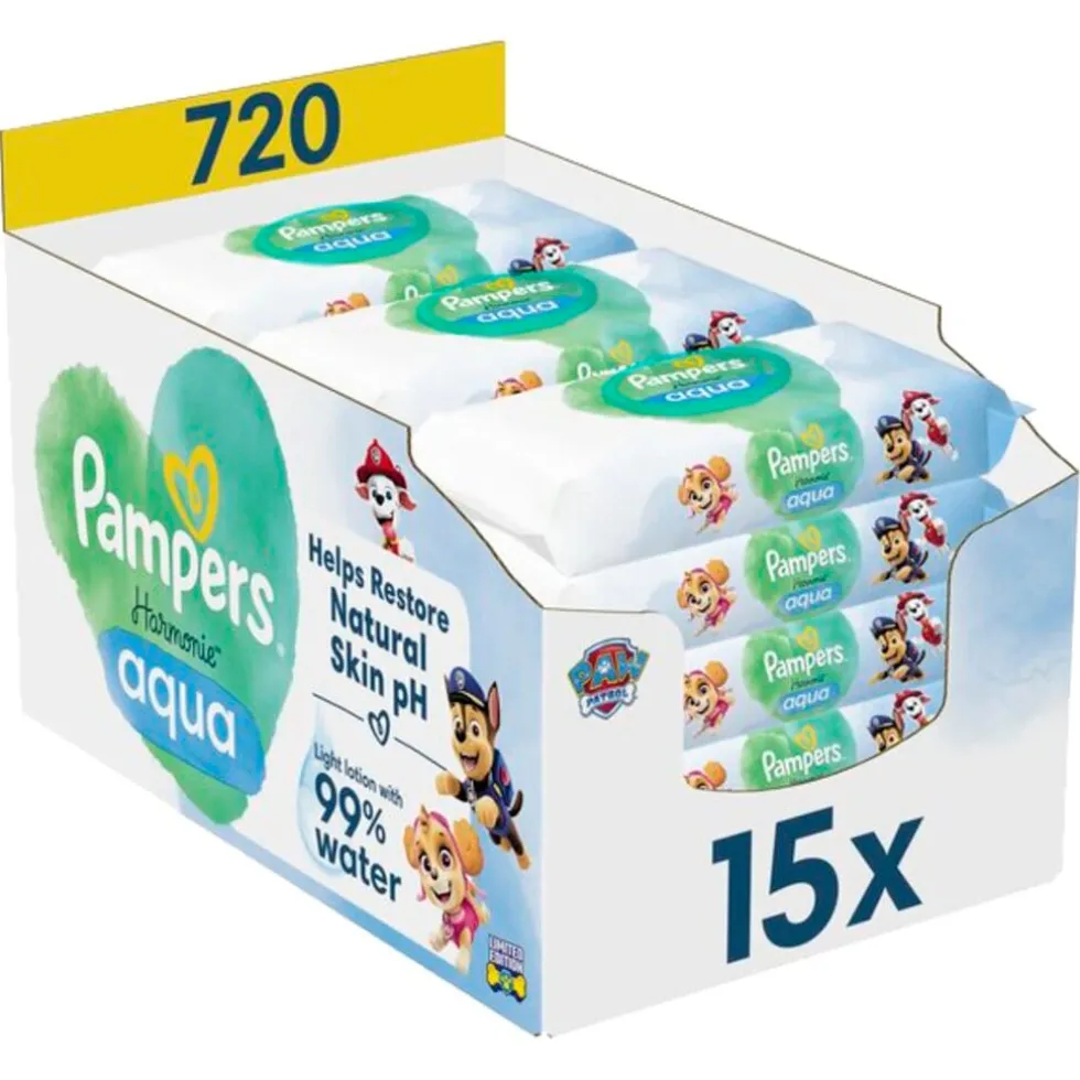 Pampers Harmonie Aqua Paw Patrol Babydoekjes