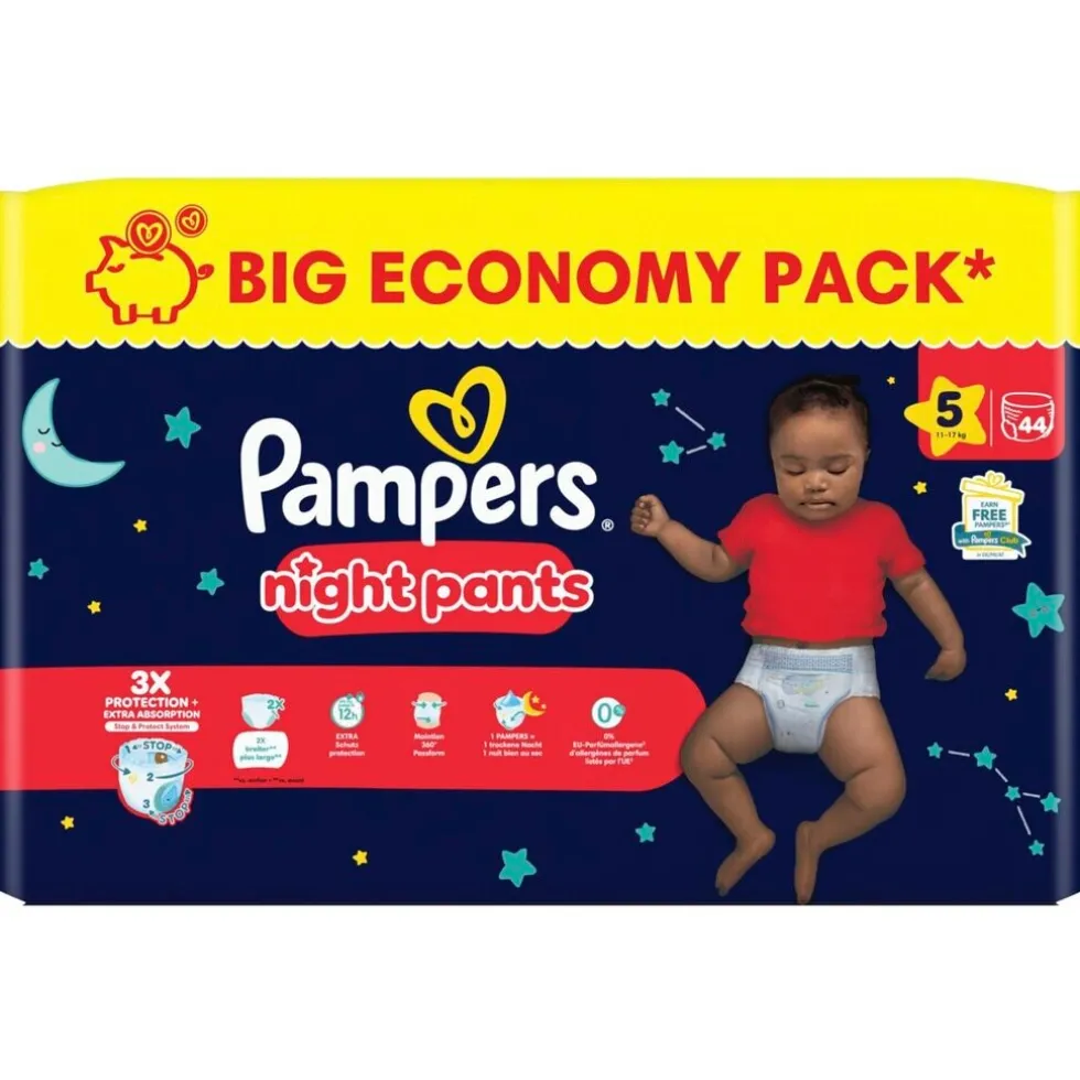 Pampers Night Pants Maat 5 Luierbroekjes