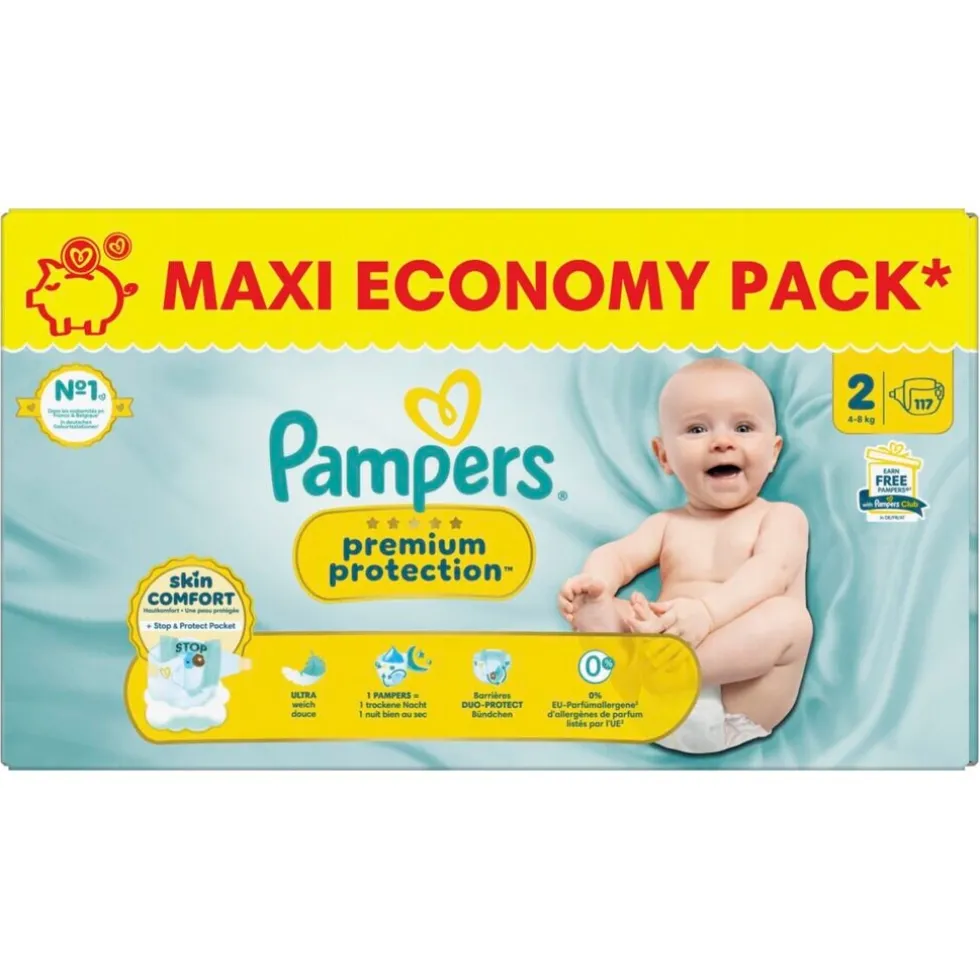 Pampers Premium Protection Maat 2 Luiers