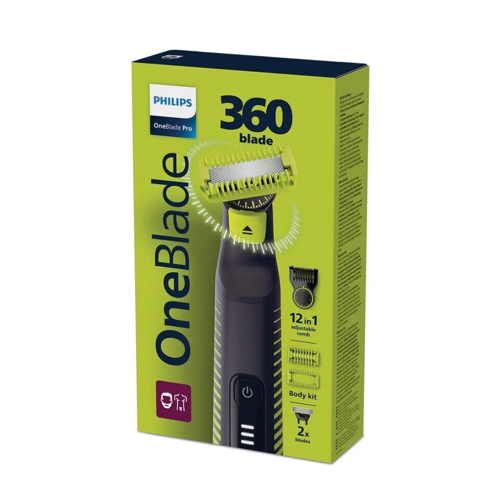 Philips OneBlade Pro 360 Face+Body QP6507/23 Trimmer, Scheerapparaat en Styler