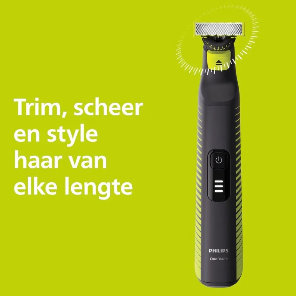 Philips OneBlade Pro 360 Face+Body QP6507/23 Trimmer, Scheerapparaat en Styler