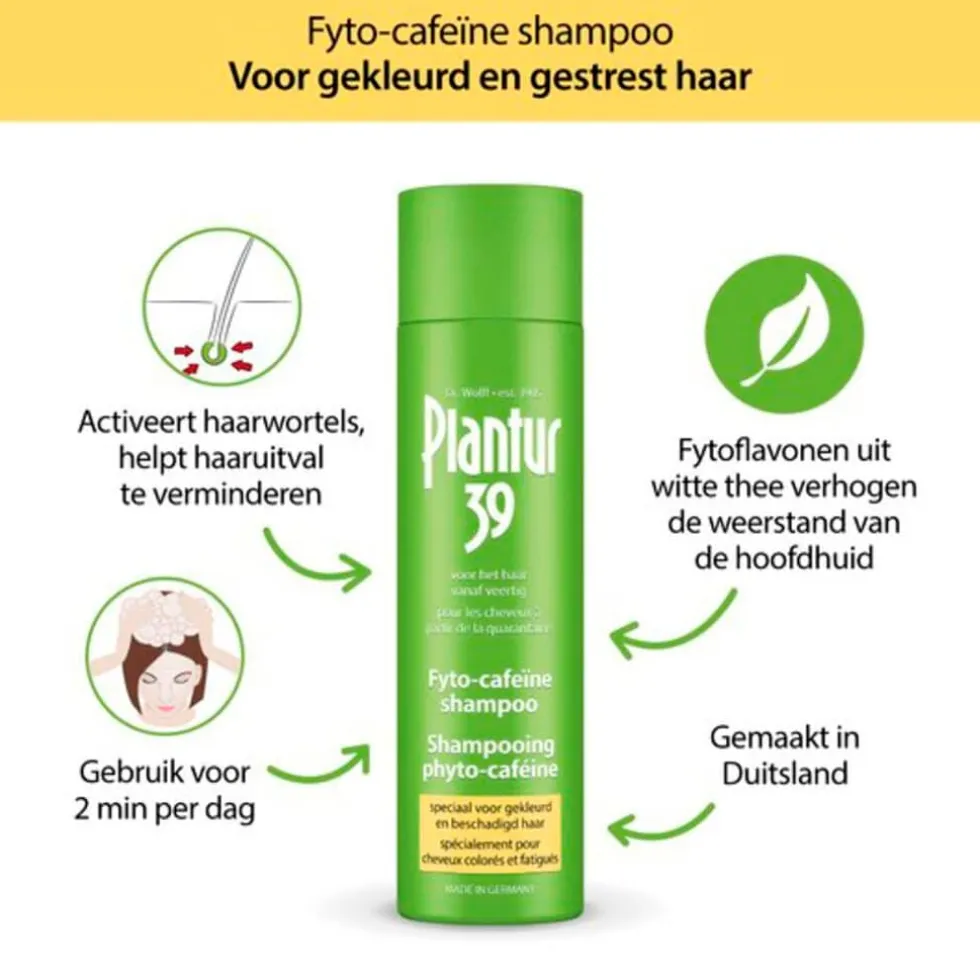 Plantur39 Cafeïne Shampoo voor Gekleurd Haar