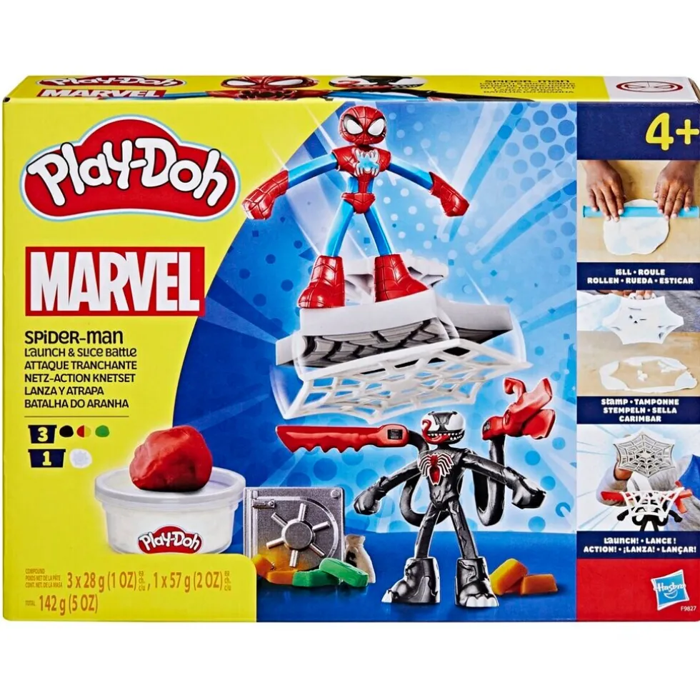 Play-Doh Marvel Spider-Man Launch & Slice Battle Kleiset