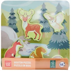 Playing Kids Forest Puzzel