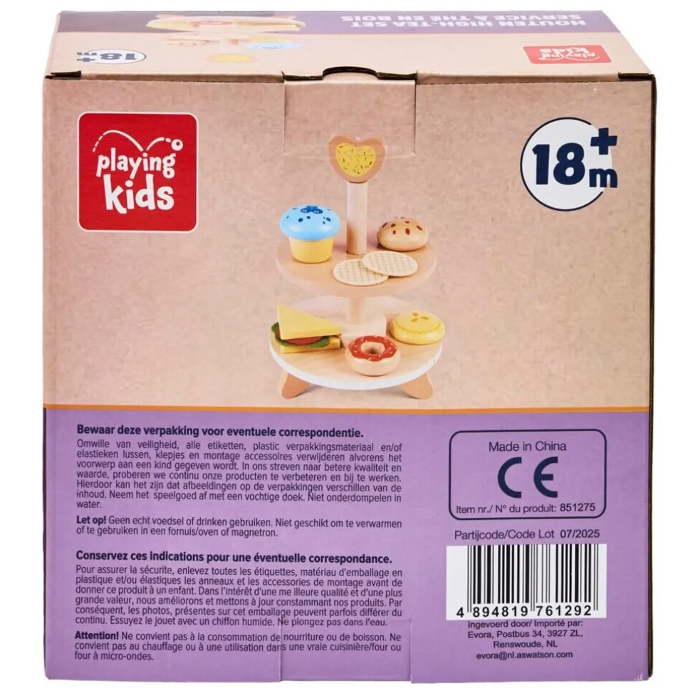 Playing Kids Houten High-Tea Set