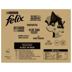 Purina Felix Elke Dag Feest Mix Selectie in Gelei Kattenvoer