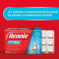 Rennie Pepermunt Kauwtabletten