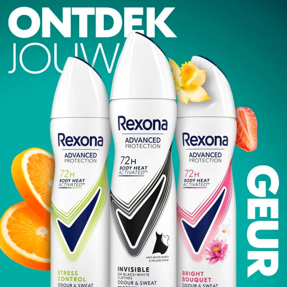Rexona Women Advanced Protection Invisible Antitranspirant Spray