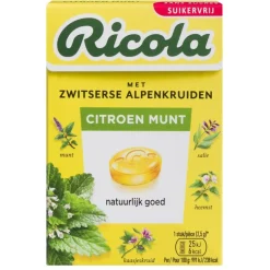 Ricola Citroen Munt Kruidenpastilles