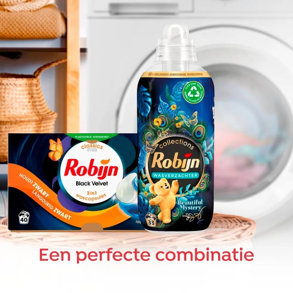 Robijn Black Velvet 3-In-1 Wasmiddelcapsules