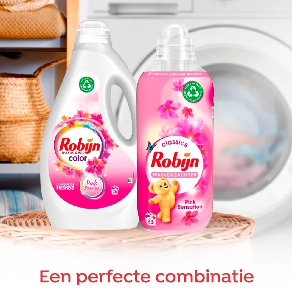 Robijn Color Pink Sensation Vloeibaar Wasmiddel