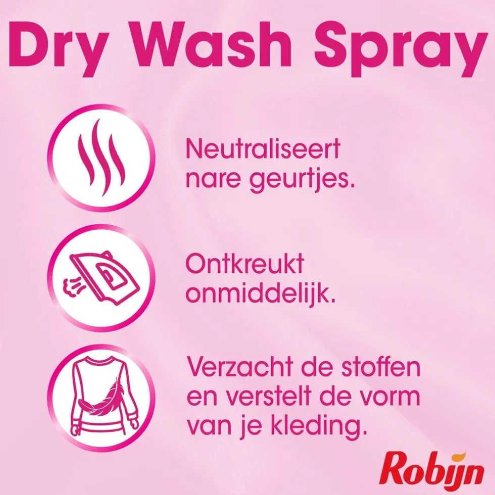 Robijn Pink Sensation Dry Wash Spray