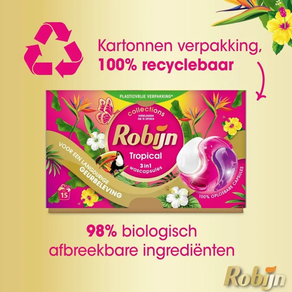 Robijn Tropical 3-in-1 Wascapsules